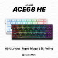 MChose Ace68 HE Hall Effect Wired Mode Connection 65% Layout Mechanical Rapid Trigger Keyboard