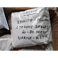 TEPUNG ZEOLITE POWDER 60 80MESH WARNA KUNING CREAM 1kg