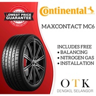 CONTINENTAL MAXCONTACT 6 MC6 16 17 18 19 INCH TYRE (FREE INSTALLATION & DELIVERY)