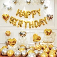 Sét bóng trang trí sinh nhật lãng mạn ngọt ngào - Tặng 1 Bơm bóng + 1 cuộn keo dán bóng + bóng số tu