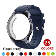 ETXCase+strap For Samsung Galaxy watch 46mm 42mm Silicone bracelet plating TPU All-Around bumper smartwatch correa Gear S3 Frontier