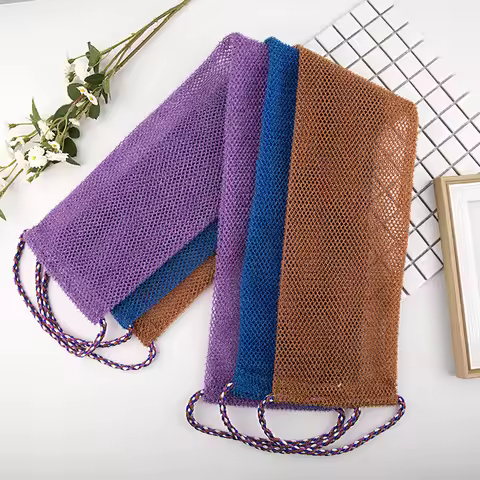 African Net Bath Sponge, 14x77cm African Net Long Bath Net Sponge Exfoliating Shower Body Scrubber B