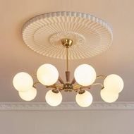 French Design Ceiling Medallion Paintable  Ceiling Plate Elegant Design for DIY Enthusiasts, Living 