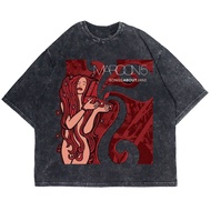Patternmerch "maroon 5 songs alive jane" Oversize T-shirt | Washed tee | Vintage T-SHIRT