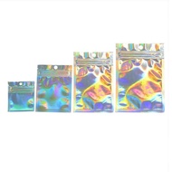 Set Of 100 Multi-Purpose Rainbow Aluminum Leaf Zip Bags C2I7