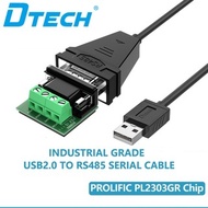 DTECH USB to RS485 serial cable USB 2.0 to RS485 serial cable adopting the PL2303GR chip without nee