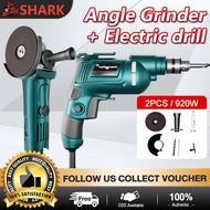 SHARK  780W 220V Cordless Angle Grinder  4 Inch Angle Grinder Cordless Chainsaw Battery Polisher Grinding Metal Cutter