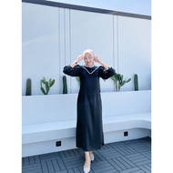 Calendula Dress By Khastara Dress Gamis Satin silk Premium Gamis Payet Mutiara