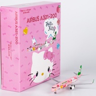 Metal Airliner Model NG Models 1/400 EVA Airlines A321-200 Pink Cute Aircraft B-16217
