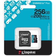 Kingston Canvas GO Plus Memory การ์ดหน่วยความจํา Micro SD U3 (64GB 128GB 256GB 512GB)