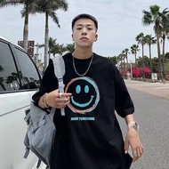 เสื้อยืดแขนสั้นผู้ชายทรงหลวม Short sleeve T-shirt men's loose top M T78 black