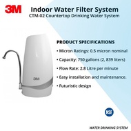 [FREE SHIPPING] 3M CTM-02 Counter Top Drinking Water System Filter |3M C-COMPLETE Replacement Cartri