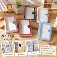 YRBWBW A7 Binder Cover, PVC A7 Polka Dot  Binder, Durable Polka Dot  Photocard Holder Album Shell Kp