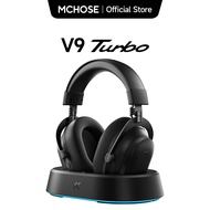 MCHOSE V9 Turbo Wireless Gaming Headset 2.4G Ultra Low Latency 2000mAh RGB Magnetic Wireless Chargin