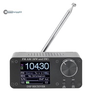.ATS80 Portable Shortwave Radio FM AM Frequency Receiver 5W External Headphones Telescopic  Shortwav