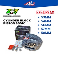 ESR MOTOR EX5 DREAM 53MM 54MM 56MM 57MM 58MM Racing Cylinder Block Piston Sonic honda red leo redleo