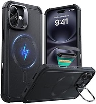 ESR for iPhone 16 Plus Case with Stand, 23FT Military-Grade Drop Protection, Heavy Duty Magnetic Pho