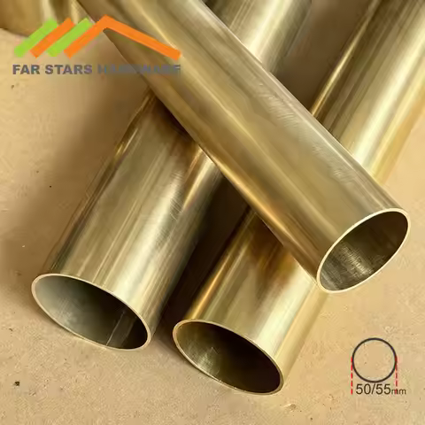 H62 Large diameter brass pipe ODxID 50x47 50x46 50x44 55x53 55x52 55x51 55x49mm Hollow round tube Th