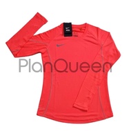 atasan olahraga wanita hijab lengan panjang modis baju sport korea - sweet orange s