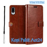 HP Case For Vivo V11 Pro 1804 1806 1814 Flip Cover Wallet Magnetic Flip Wallet Casing