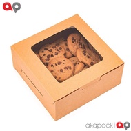 BK Kraft Box / Kraft Window Box / BK Brown Box 15x15x8cm, BK 18x18x8cm & BK 20x20x8cm