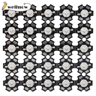 WELLNMY 25PCS 3W LED Chips, 3W Power Aluminium Base LED Chips, High Power Ultraviolet Chip 395nm-400