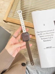 สายนาฬิกาหนังแท้สำหรับผู้หญิง Apple Watch S11 สไตล์ Ultra Luxury Sensation เหมาะกับ Iwatch10 9 8