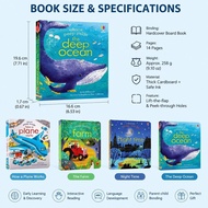 3D English Picture Books Explorative Flap Interactive Story Books Toddler Educational Story Books