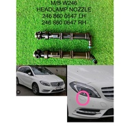 MERCEDES BENZ W246 B200 HEADLAMP NOZZLE OLD MODEL