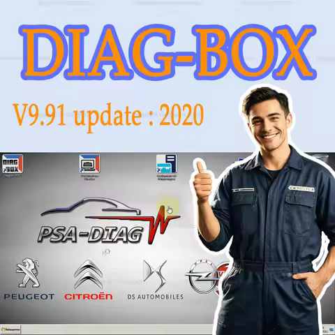 PP2000 Lex-ia3 Diagbox V9.91 Adaptations diagnosis V9.91 PP2000 Lexi-a-3 For Citr-oen/Peug-eot Car D