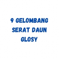 SPECIAL CURTAINS WITH 9 GLOSSY LEAF FIBER WAVES