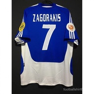 2004 Greece Home Retro Football Jersey Champions League ZAGORAKIS Top Quality Shirt