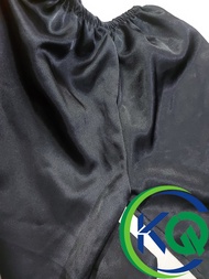 Bộ quần áo Bà Ba mặc nhà cho bé Gái - Áo lụa HỒNG Bông Nhí quần phi bóng Đen - Size 7 ký đến 30 ký