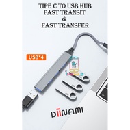 DINAMI G05 USB Hub Type C Adapter Cable Multi Port 4 in 1 to USB 3.0 Macbook Air Pro 2020 2021 M1 IC