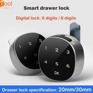 Touch Screen Digital Smart Electronic Password Door Lock Security Anti-theft Wooden Cabinet Keypad Drawer Office File Locks