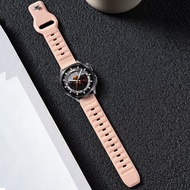 สายนาฬิกา Silicone สำหรับ OPPO Watch X2/X 4 Pro/Watch3/2/1 สายหนังสีเทาอ่อนสำหรับผู้ชาย เหมาะกับ OPP