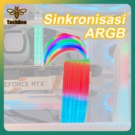 ARGB strip 5V 3PIN PSU Cable Cover Sync CABLE PSU EXTENSION & VGA EXTENSION 5V ARGB SYNC 24Pin ARGB
