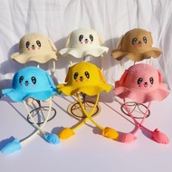 Pinch Bunny Hat Moving Ears Hat Female Sunscreen Sun Hat Cute Bunny Hat Children Beach Hat FL01.25