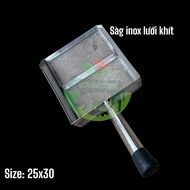Sàng cát inox lưới khítdọn phân gà dọn chuồng hàng xịn xò. Size: 25x30