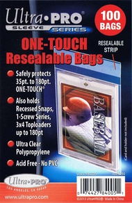 5 Ultra Pro Magnetic One Touch Resealable Bag Packs 84005 500 Total (5 100ct Packs) - For Magnetic H
