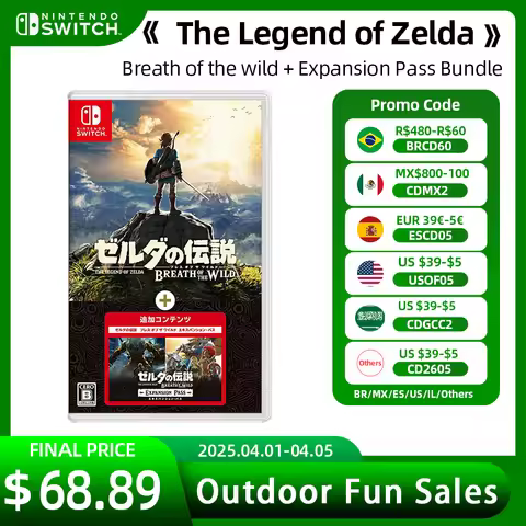 The Legend of Zelda: Breath of the Wild（Game +Expansion Pass Bundle) - Nintendo Switch Game Card Phy