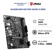 Mainboard MSI PRO H610M-E DDR4 - Socket 1700 - Chipset H610 - mATX -