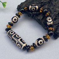 Nine Eyes Dzi Beads High Quality Dzi Beads Retro Bracelet Agate Tibetan Bracelet 4.28.94.28.8