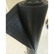 Black coin carpet 2mm x 1,2M x 1m