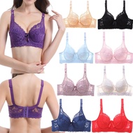 Sexy Lace Bra with wire for Women Ladies Thin adjustment Push Up Wired Bras Plus Size  34 36 38 40 4
