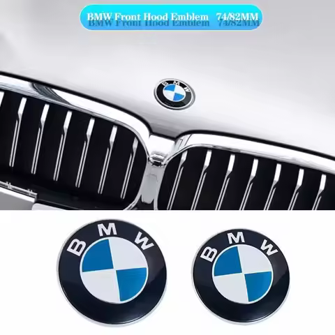 1Pcs 74/82mm Auto Car Styling Emblem Badge Front Rear Trunk Logo Sticker For BMW E46 E39 E38 E90 E60