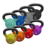 Fitness Gym 2KG 4KG 6KG Kettlebell Heavy Duty Vinyl Coated Cast Iron Kettlebell Anti-Rusting Kettle 