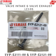 YAMAHA LC135 VALVE INTAKE VALVE EXHAUST 5YP-E2111-00 & 5YP-E2121-00 VALVE SHIH 135LC 135 LC V1 V2 V3
