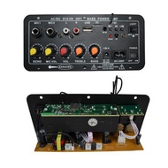 8/10/12/20inch 12V/24V/220V Amplifier Board Audio Bluetooth USB FM Radio TF Player Subwoofer 35W Taffstudio