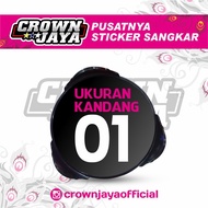 Decal Sangkar Murai Batu Bnr / Stiker Kandang Murai Oriq No 1 2 3 /Mr